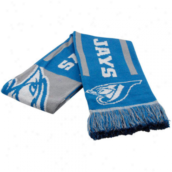 Toronto Blue Jays Light Blue Team Fringed Knit Scarf