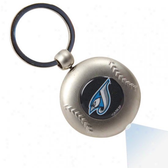 Toronto Blue Jays Silver Baseball Flashlight Keychain