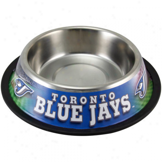 Toronto Blue Jays Stainless Steel Pet Bowl