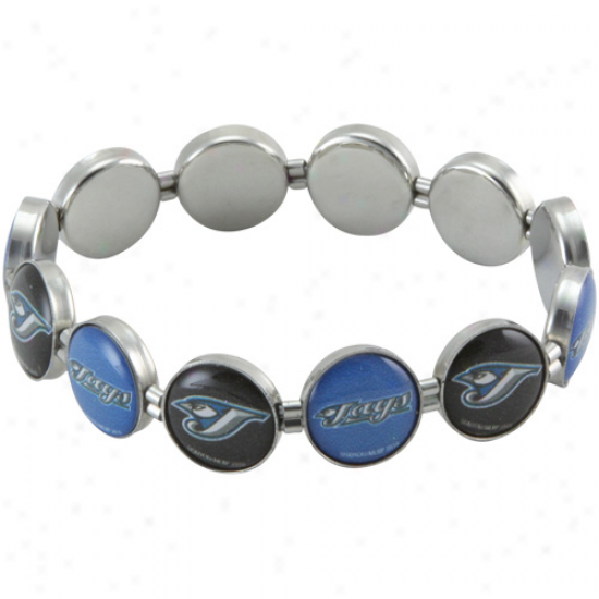 Toronto Blue Jays Team Logo Charm Beaded Bracelet