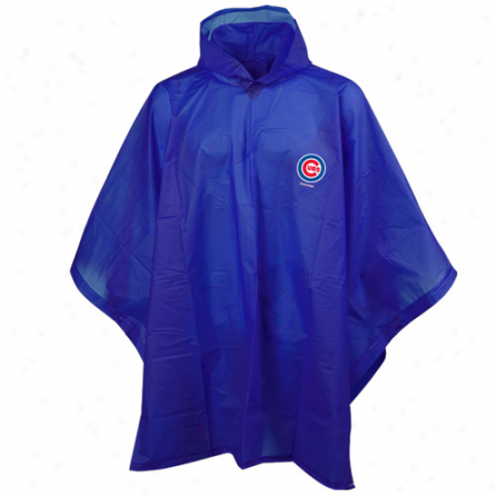 Totes Chicago Cubs Royal Blue Unisex Rain Poncho