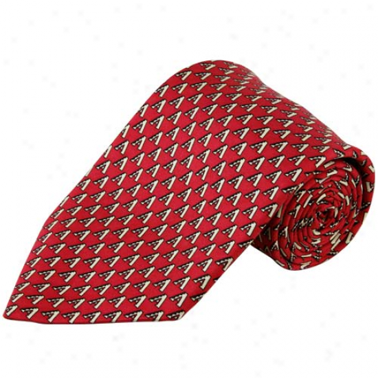 Vineyard Vines Arizona Diamondbacks Sedona Red Silk Tie