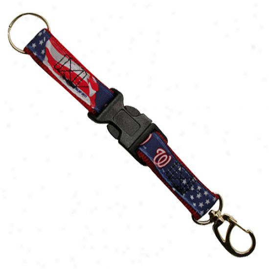 Washington Nationals 2-piece Detachable Swivel Keychain