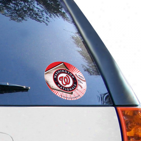 Washington Nationals 4.5'' Round Window Decal