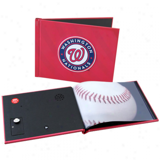 Washington Nationals 6'' X 8'' Red Recordable Photobook