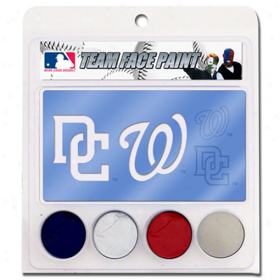 Washington Nationals Face Paint With Stencils