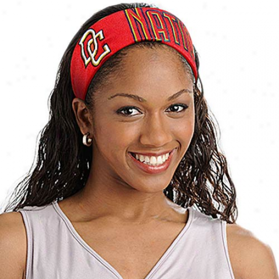 Washington Nationals Ladies Red Fanband Jersey Headband