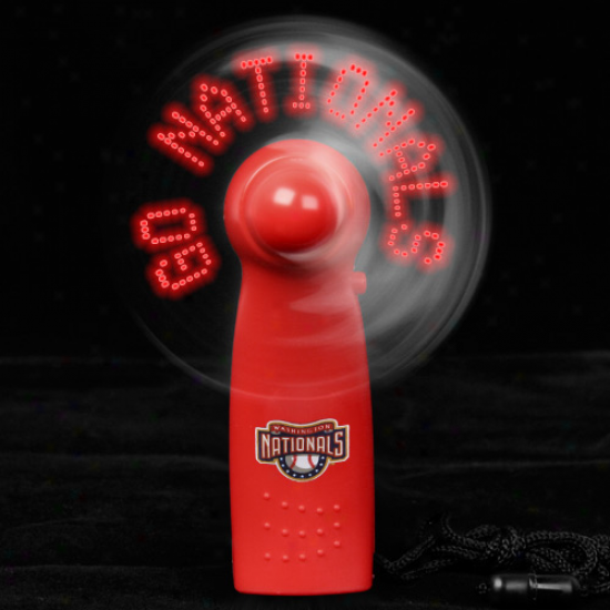 Washington Naitonals Light-up Handheld Message Fan