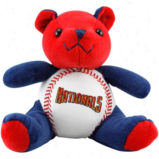 Washington Nationals Plush Cheering Baseball Bear