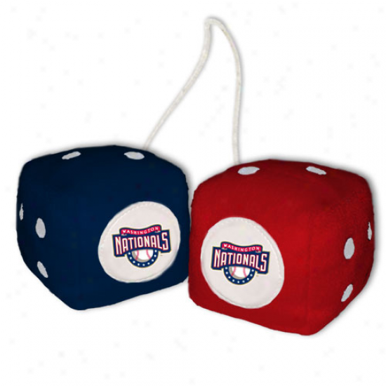 Washington Nationals Plush Team Fuzzy Dice