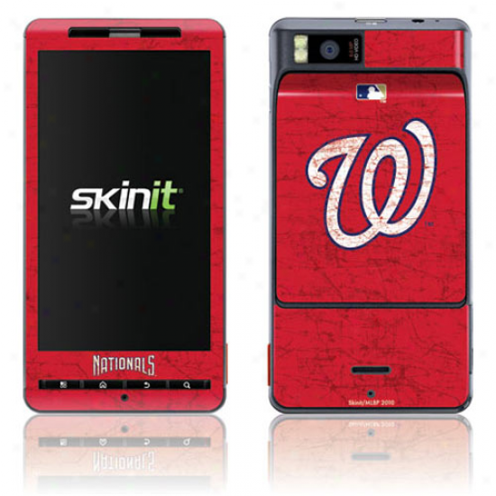 Washington Nationals Red Droid 2 Distressed Skin