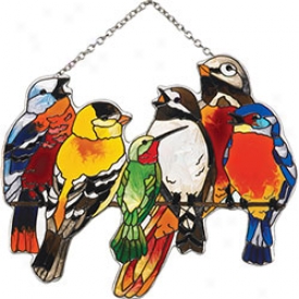 Birds On Wire Suncatcher