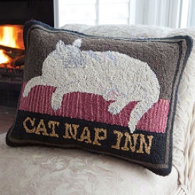 Cat Nap Inn Pillow