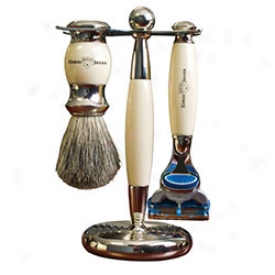 Edwin Jagger Premium Razor And Brush Set