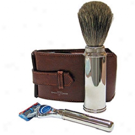 Edwin Jagger Premium Razor & Brush Travel Set