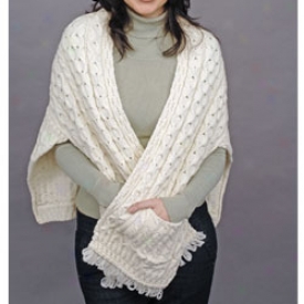 Irish Wool Reader's Wrap