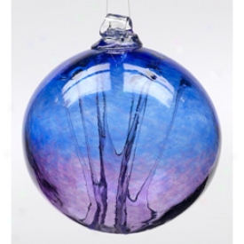 Old English Witch Ball Cobalt/amethyst