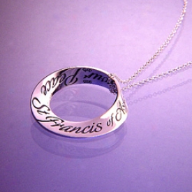 Prayer Of St Francis Mobius Necklace