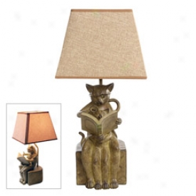 Reading Cats Lamp