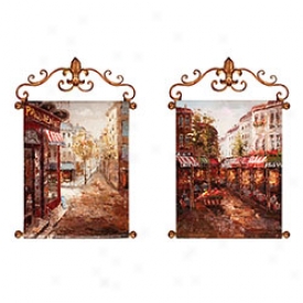 Rue De Paris Painted Canvases