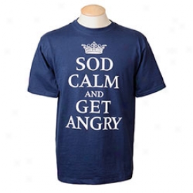 Sld Calm And Get Angry T-shirt Small-blue