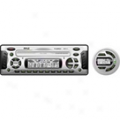 1.5 Din Marine Dvd/cd/mp3 Performer Receiver With Weatherband Radio