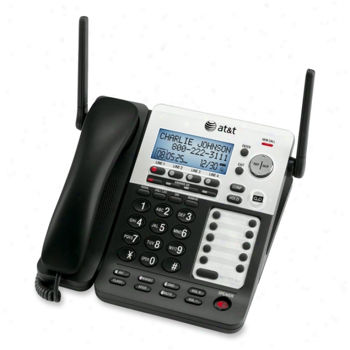 At&t 4-line Corded/cordless Small Business System With Extendable Range