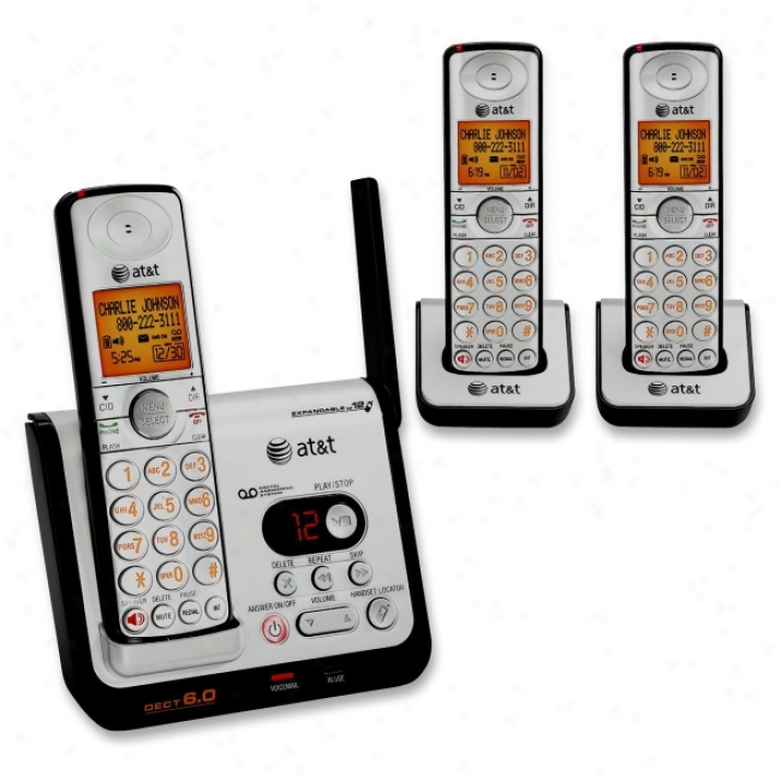 At&t Cl82309 Digital Three Handset Answering System