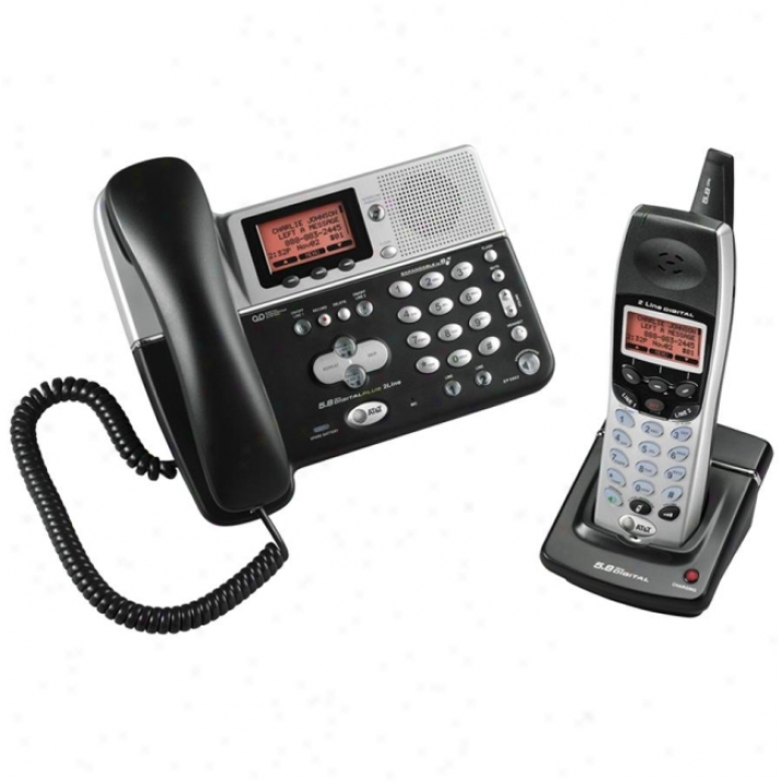 At&t Ep5962 5.8 Ghz Cordless Phone With Digital Answering System