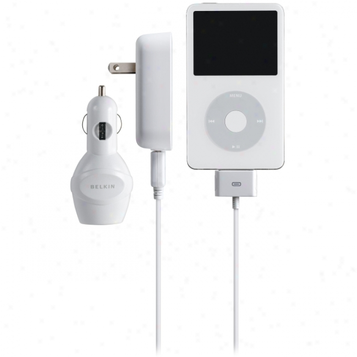 Belki nAuto/ac/usb Charger For Ipod (white)