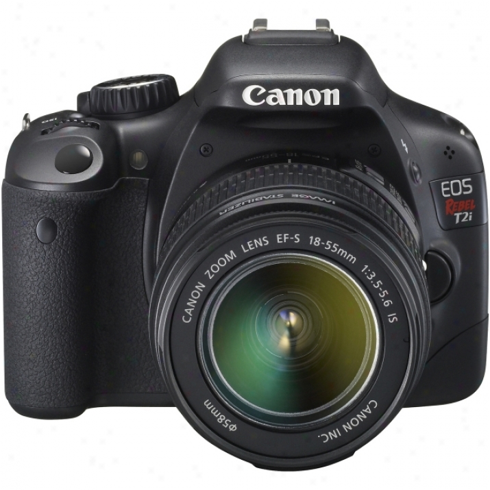 Canon Eos Rebel T2i 18 Megapixel Digital Slr Camera (body With Lens Kit) - 18 Mm-55 Mm