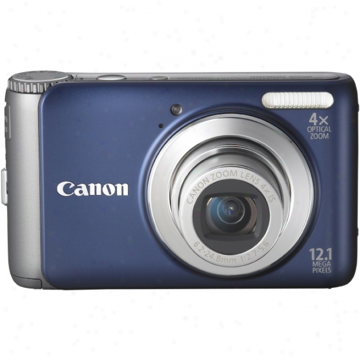 Canon Powershot A3100 Is 12.1 Megapixel Compact Camera - 6.20 Mm-24.80 Mm - Blue