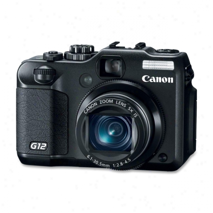 Canon Powershot G12 10 Megapixel Compact Camera - 6.10 Mm-30.50 Mm