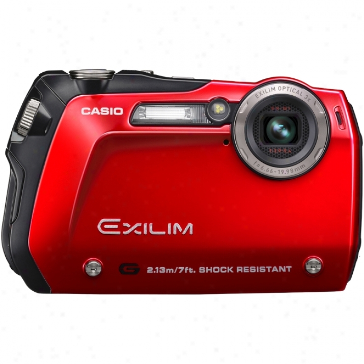 Casio Exilim Exx-g1 Point & Shoot Digital Camera - Red