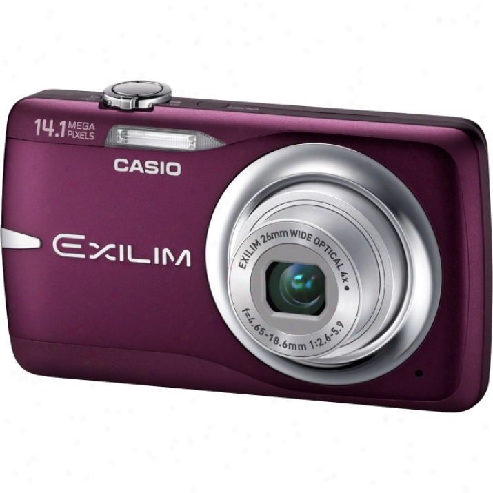 Casio Exilim Ex-z550 14.1 Megapixel Compact Camera - 4.65 Mm-18.60 Mm - Red