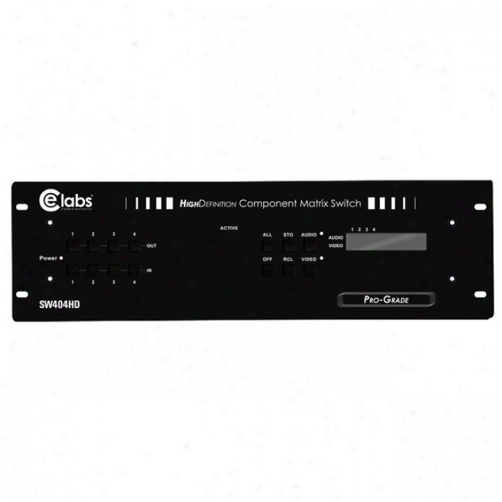 Ce Labs Sw404hd 4 X 4 Compondnt Hdtv System Selector
