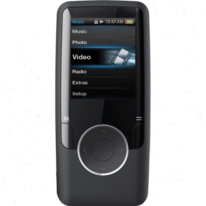 Coby Mp620 8 Gb Black Flash Portable Media Player