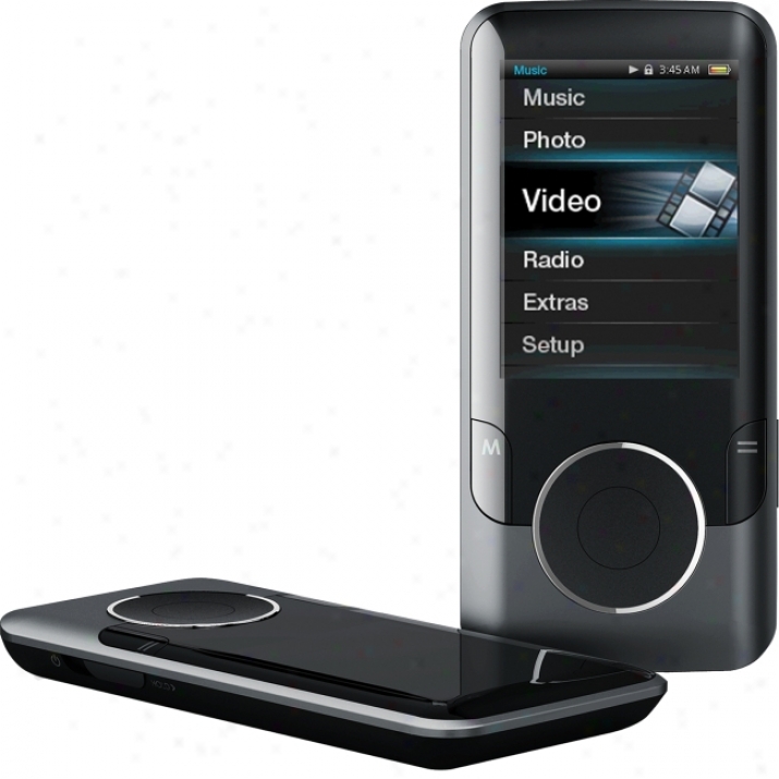 Coby Mp727 8 Gb Black Flash Portable Media Player
