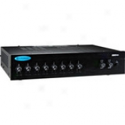 Commercial Grade Business Mixer/amplifier - 8-input, 80-watt X 2-zone