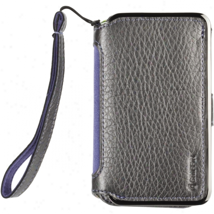 Griffin Gb01715 Smartphone Case - Folio - Leather - Platinum