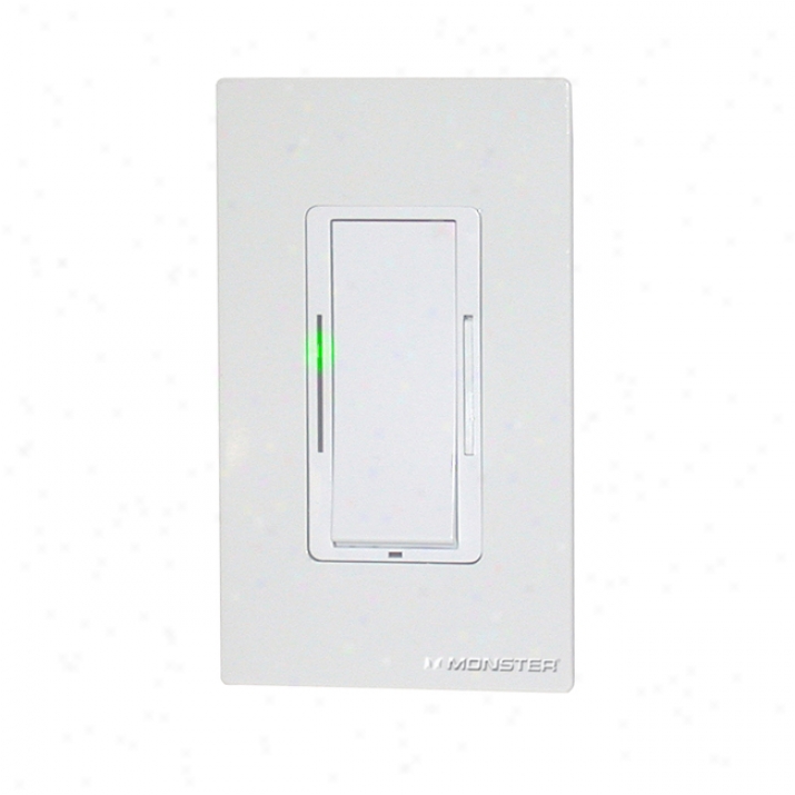 Monster Cable Illuminessence Ml Iwd600s Remote Controlled In-wall Light Dimmer