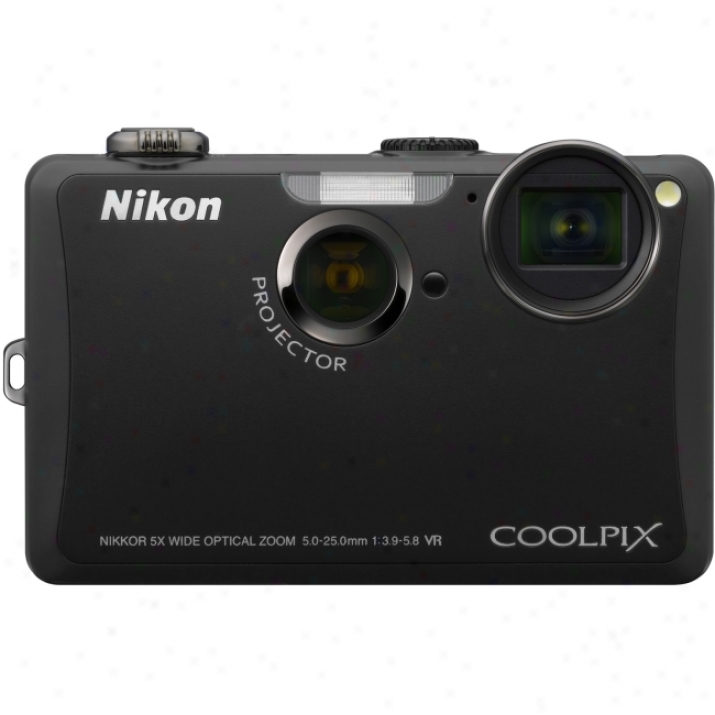 Nokon Coolpix S1100pj 14.1 Megapixel Compact Camera - 5 Mm25 Mm - Black