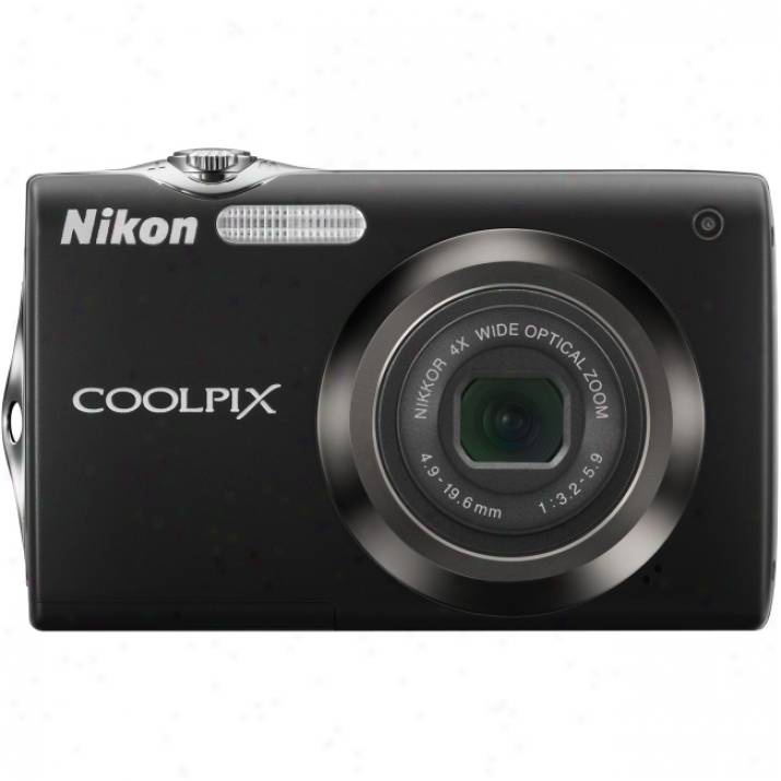 Nikon Coolpix S3000 12 Megapixel Compact Camera - 4.90 Mm-19.60 Mm - Black