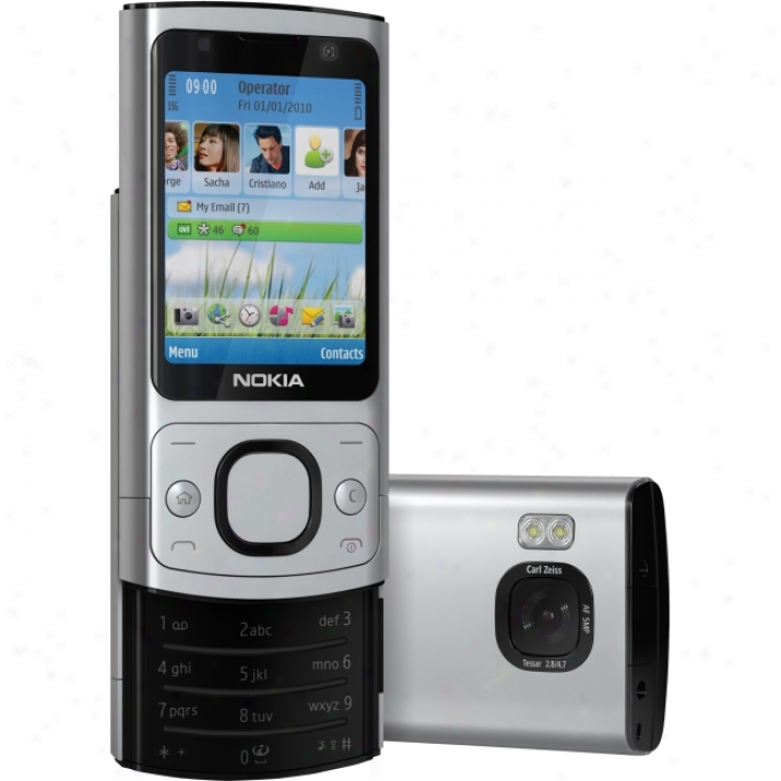 Nokia 6700 Slide Smartphone - Slide - Silver