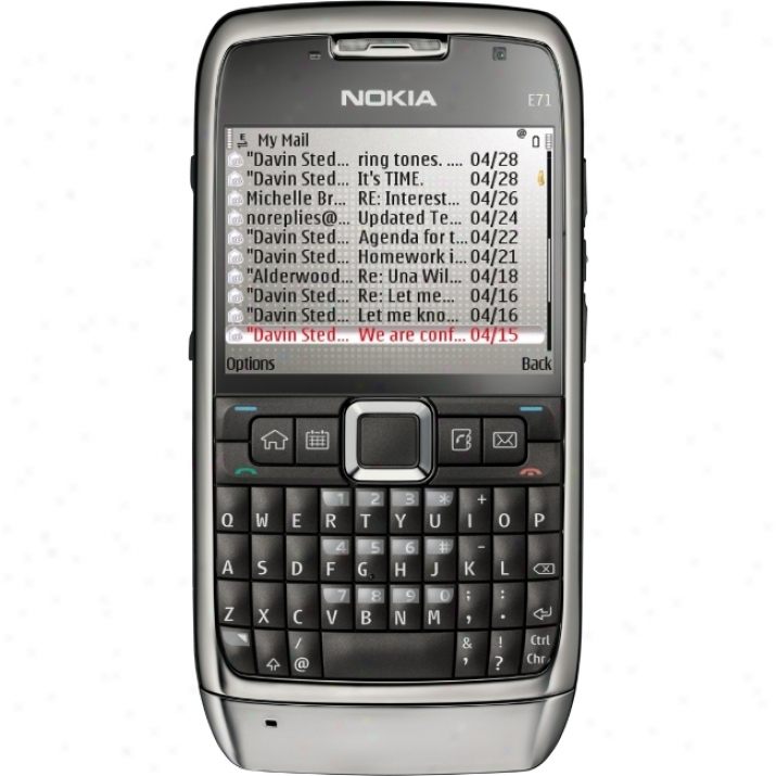 Nokia E71 Smartphone - Bar - Knife Gray