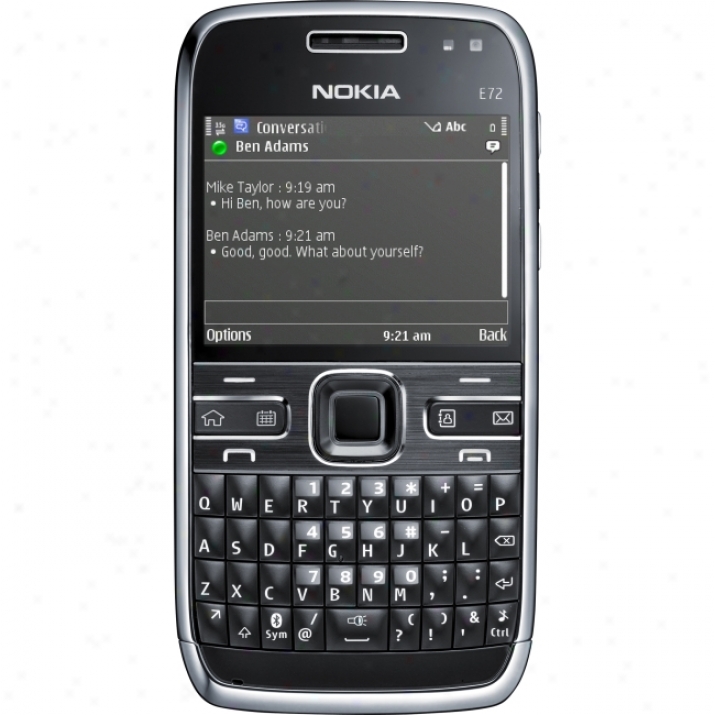 Nokia E72 Smartlhone - Obstacle - Black