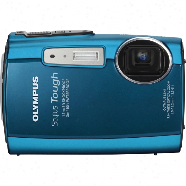 Olympus Stylus Tough 3000 12 Megapixel Compact Camera - 5 Mm-18.20 Mm - Blue