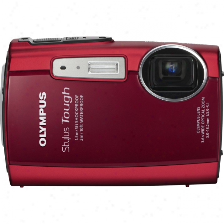 Olympus Stylus Tough 3000 12 Megapixel Compatc Camera - 5 Mm-18.20 Mm - Red