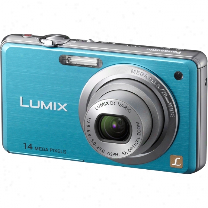 Panasonic Lymix Dmc-fh3 14.1 Megapixel Compact Camera - 5 Mm-25 Mm - Blue