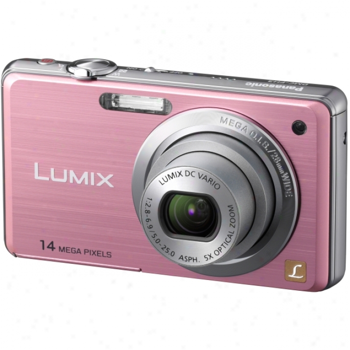 Panasonic Lumix Dmc-fh3 14.1 Megaixel Compact Camera - 5 Mm-25 Mm - Pink